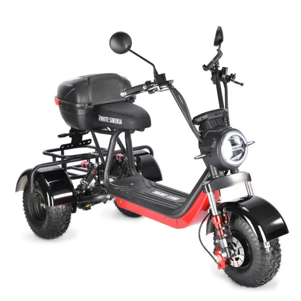 Электротрицикл White Siberia (Белая Сибирь) TRIKE MINI BLACK 1500W | Мототека