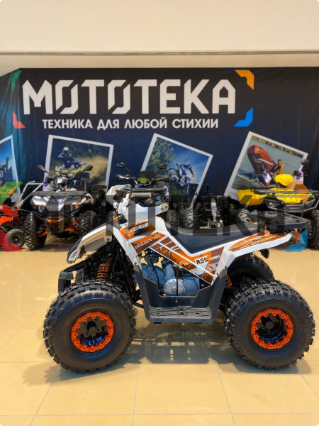 Квадроцикл детский YACOTA (Якота) SPORTY XX белый/оранжевый (машинокомплект) | Мототека