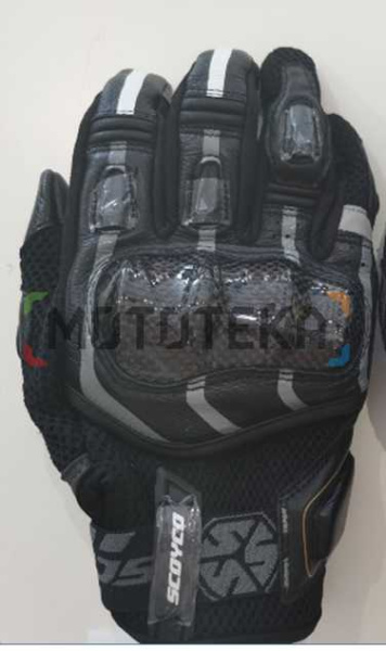 Мотоперчатки кожаные Scoyco (Скойко) MC109 (Carbon) Black L
