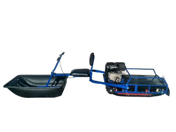 Мотобуксировщик с санным модулем Снежный регион Альбатрос XL 8 Lifan 8 л.с., с фарой, склизы